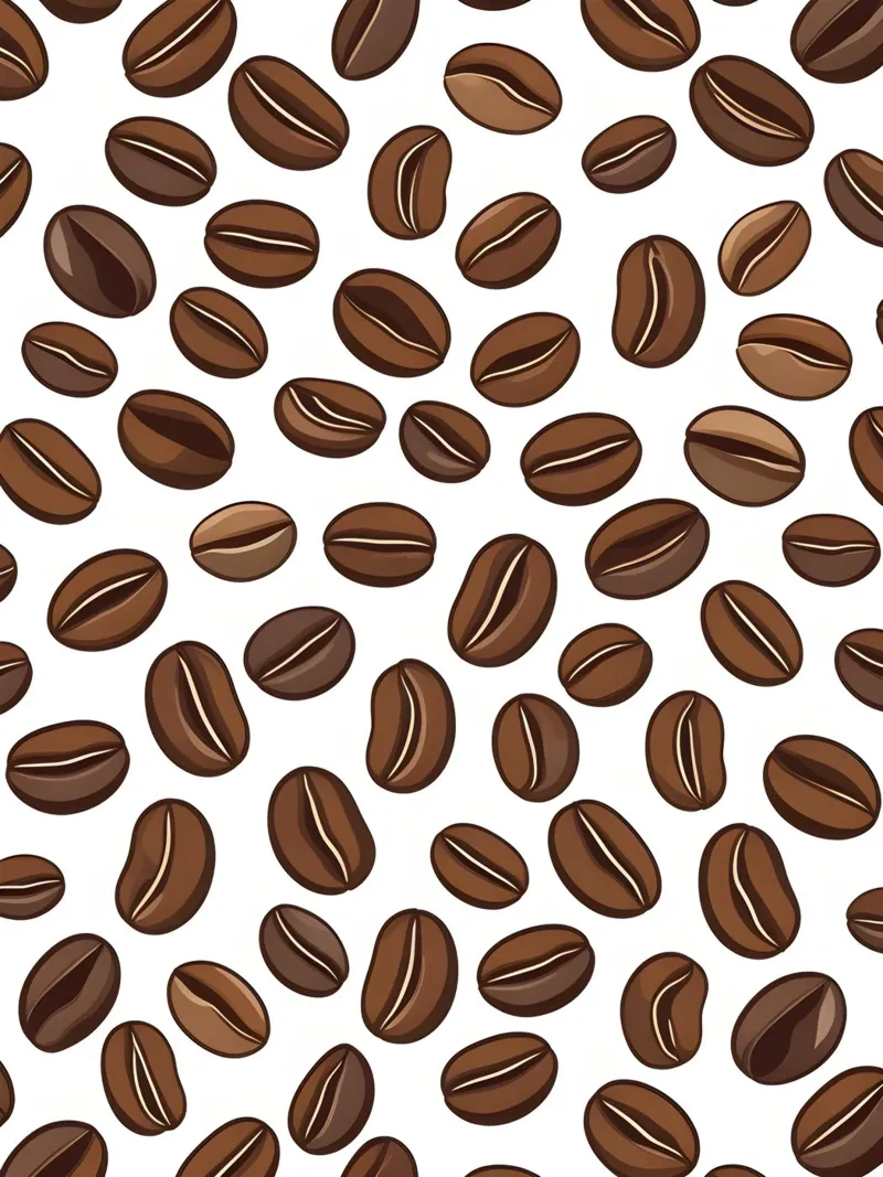 Coffee beans pattern canvas with Floater frame by LIFESTYLE OBJECTS