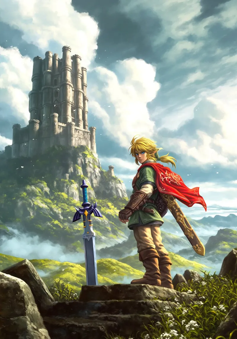 Link La leggenda di Zelda Videogioco poster da Fleur de Lys