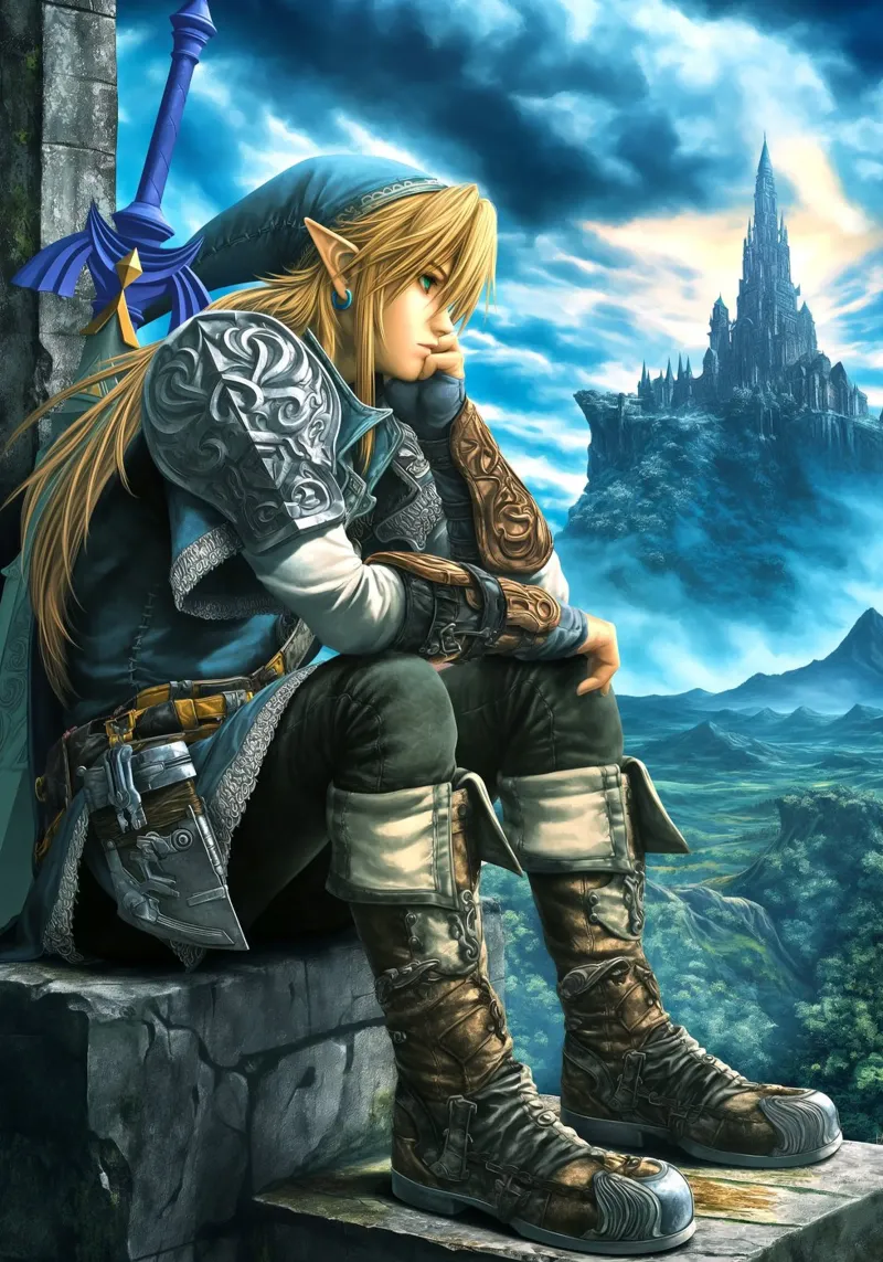 Link The Legend of Zelda Video Game poster by Fleur de Lys