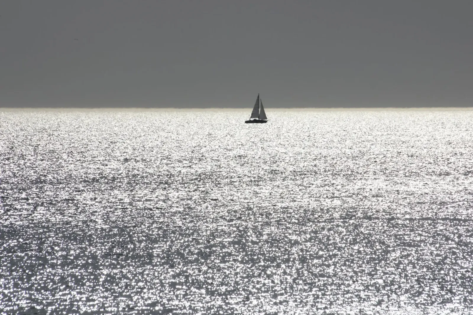 Barca a vela in controluce tela con Cornice a cassetta da eyes & tries