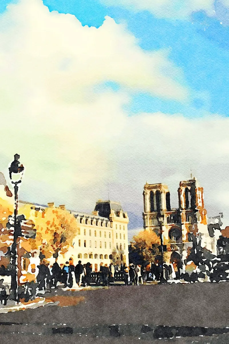 A Parigi tela con Cornice a cassetta da Massimo Frascogna