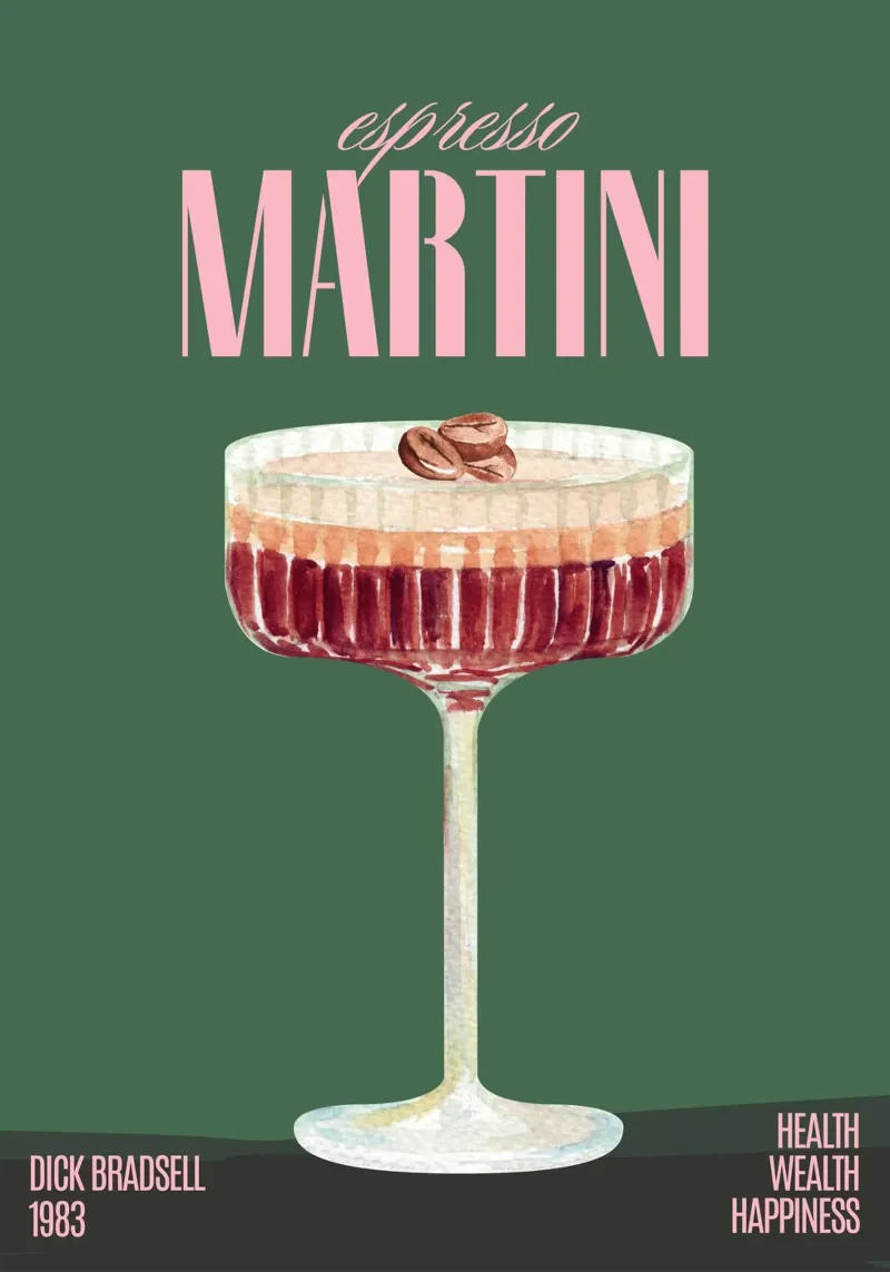 Martini Espresso poster da PurePeachStudio
