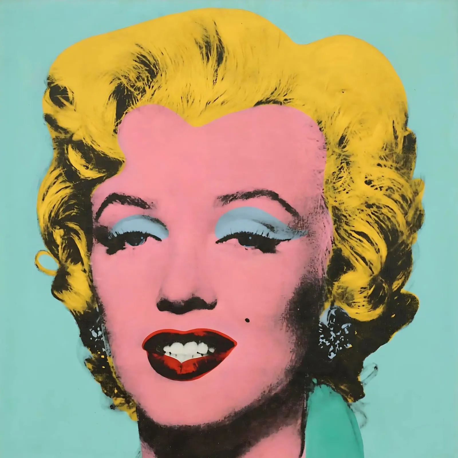 Andy Warhol kunst 1 canvas met Baklijst van domherrick1