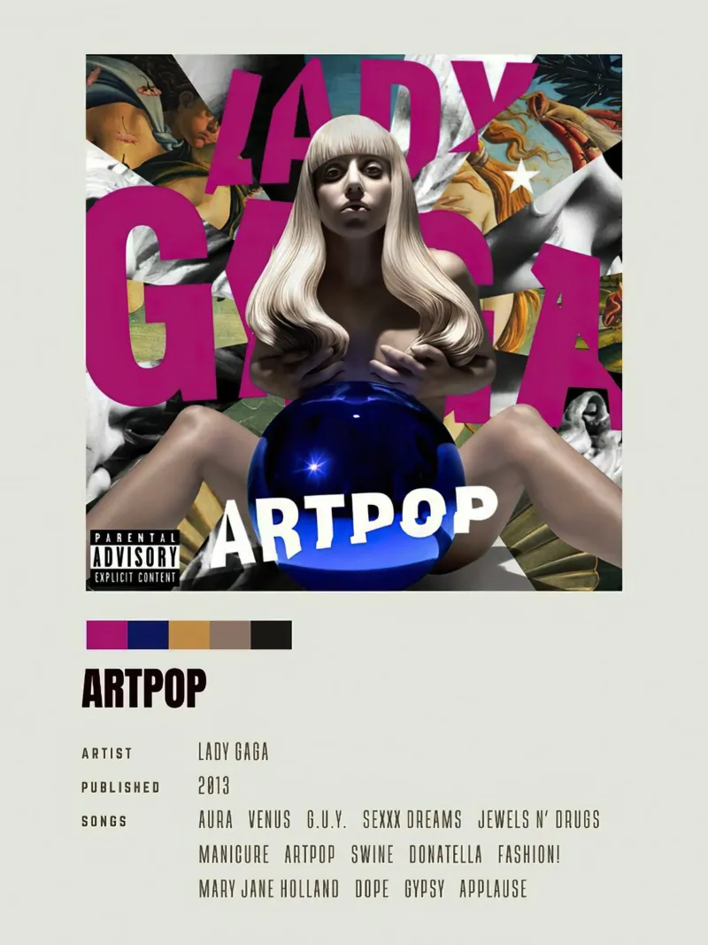 Lady Gaga Art Pop poster da Roronoa7