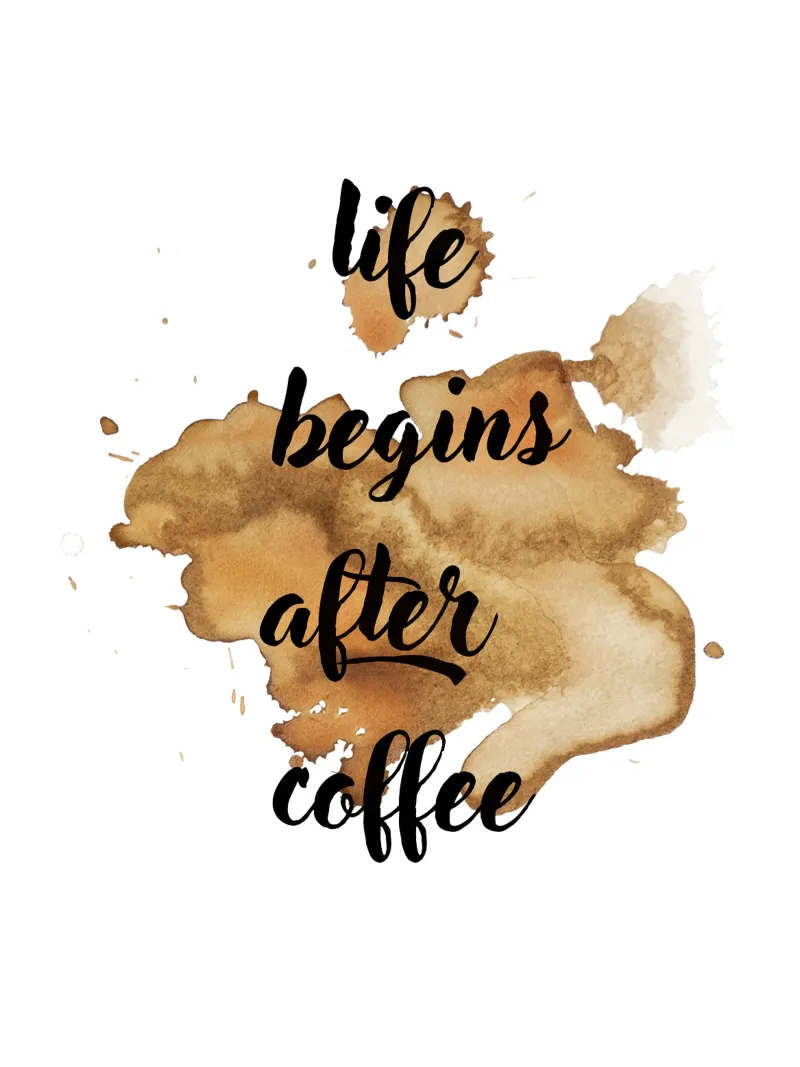 Life begins after coffee pellicola backlit da ArtDesign by KBK