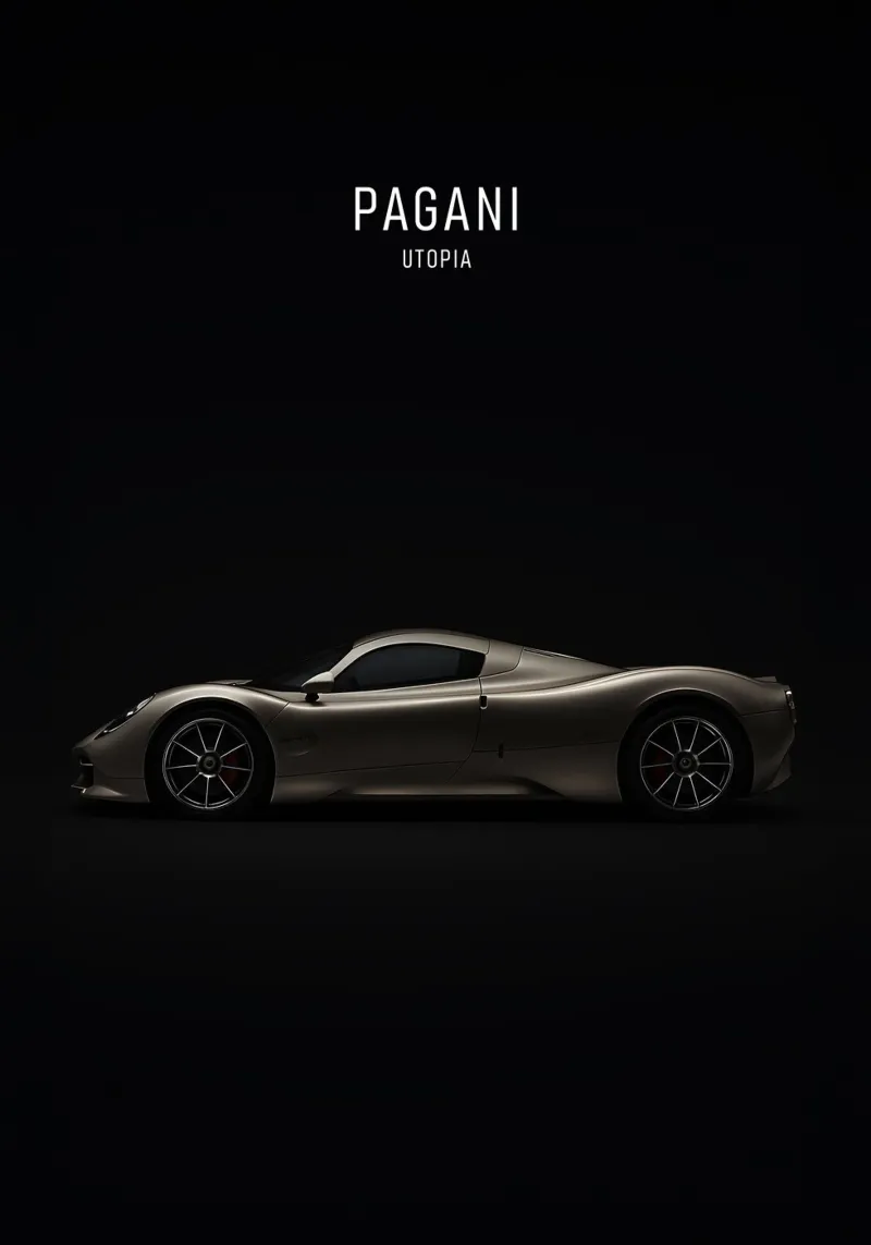 PAGANI UTOPIA canvas met Baklijst van AlexAuto