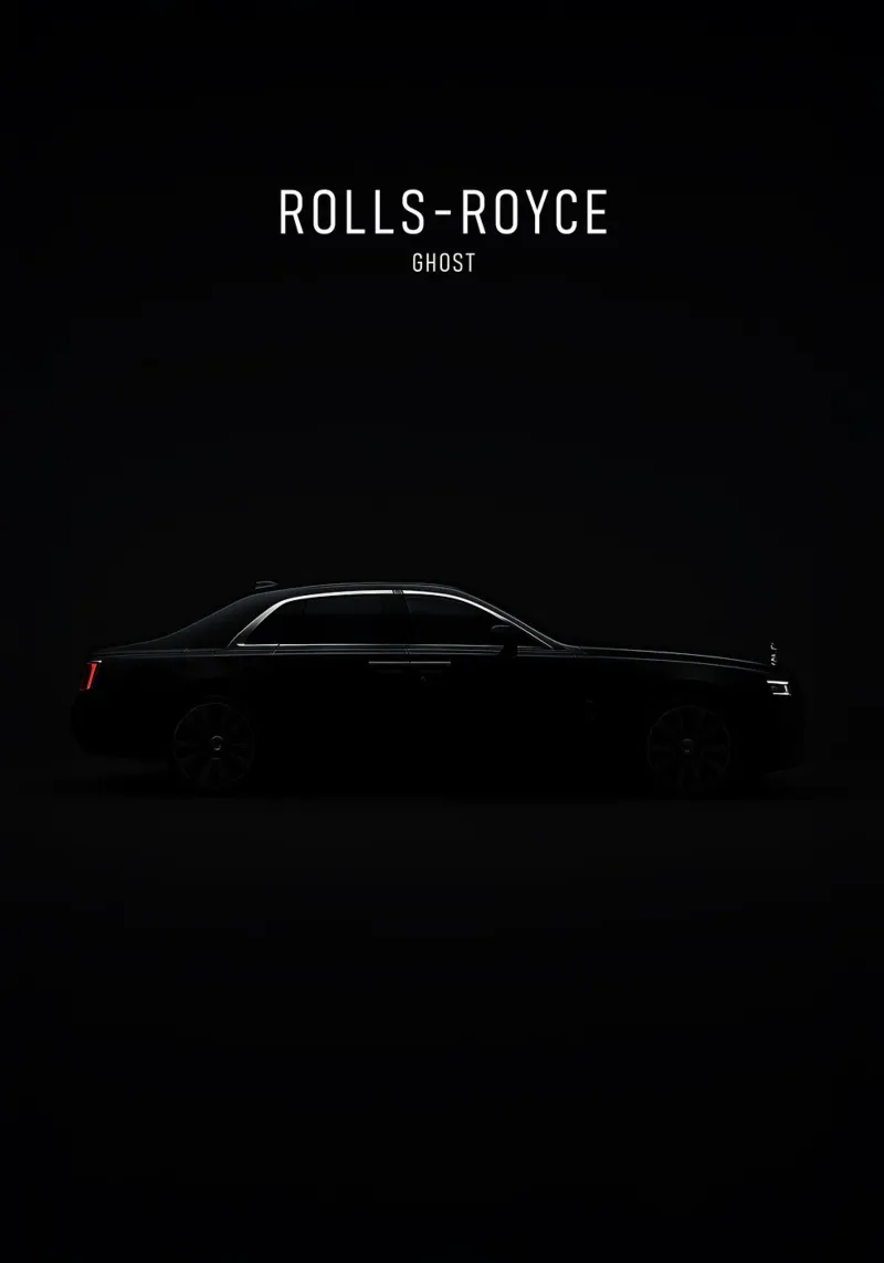 ROLLS-ROYCE GHOST poster con telaio in alluminio da AlexAuto