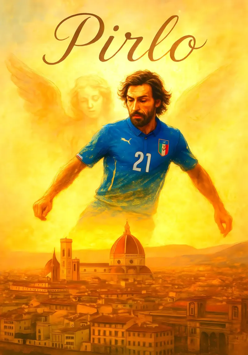 Andrea Pirlo poster da Cyberpunk Canvas