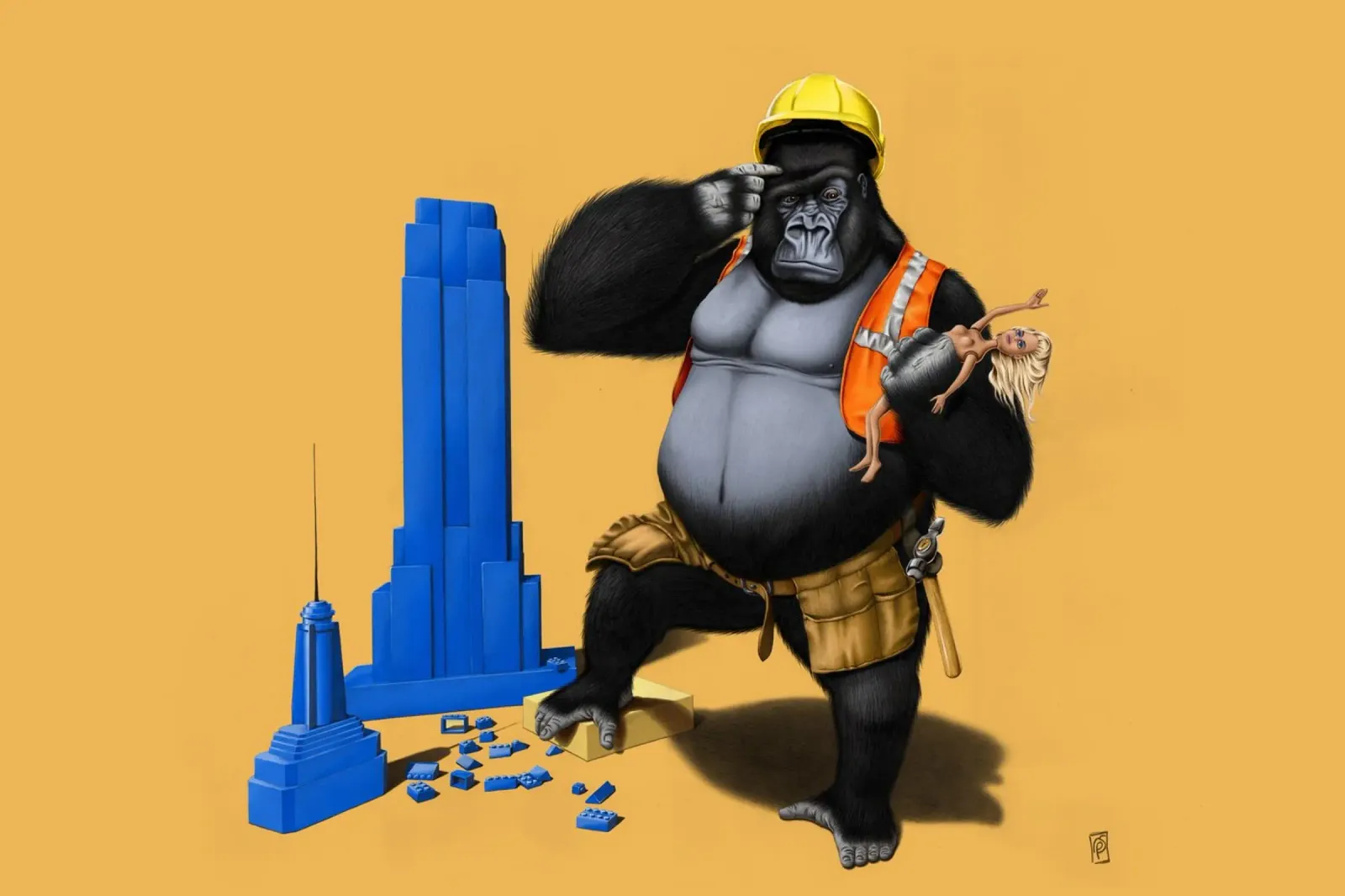 Building an Empire (Coloured) plexiglass da Rob Art | Illustration