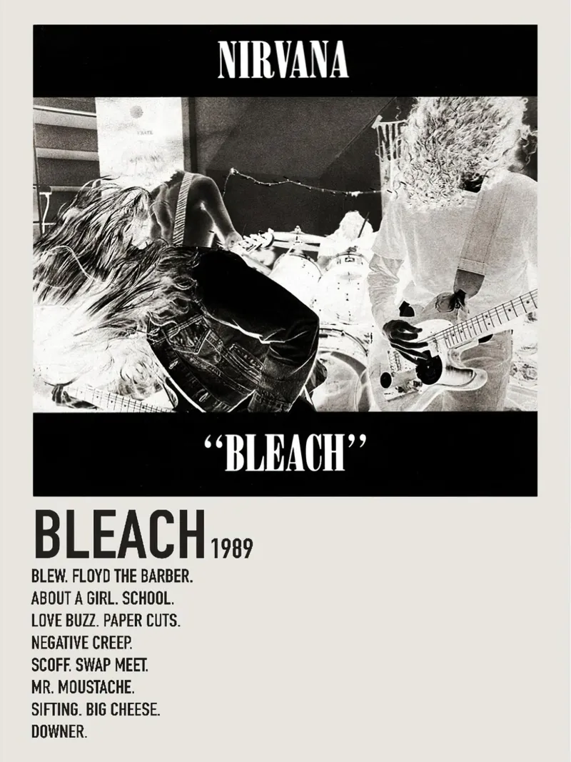 Nirvana Bleach poster con telaio in plastica da Roronoa7