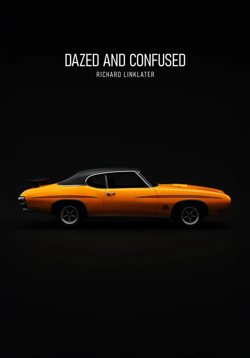Dazed and confused car poster con telaio in legno da AlexAuto