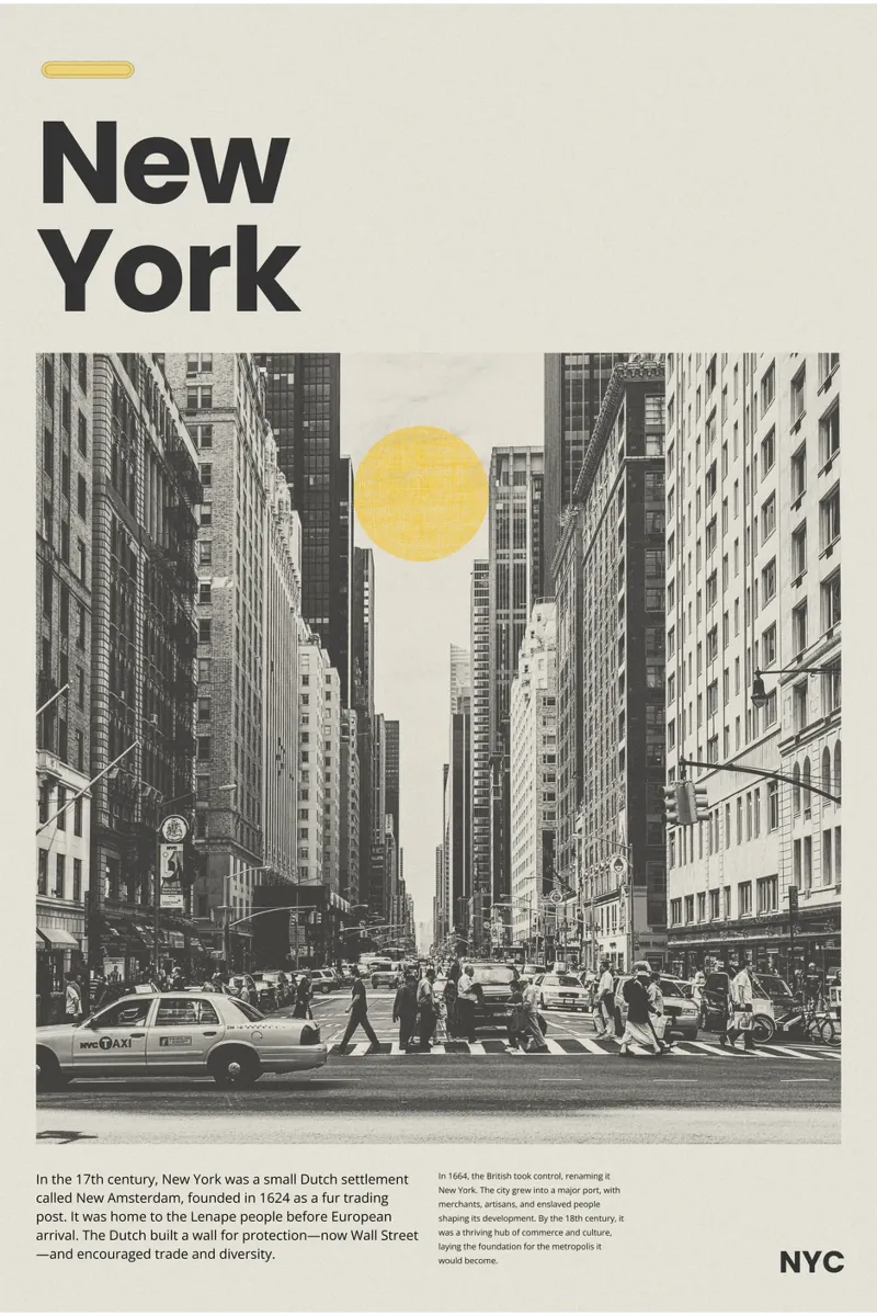 Sole di strada poster da PurePeachStudio