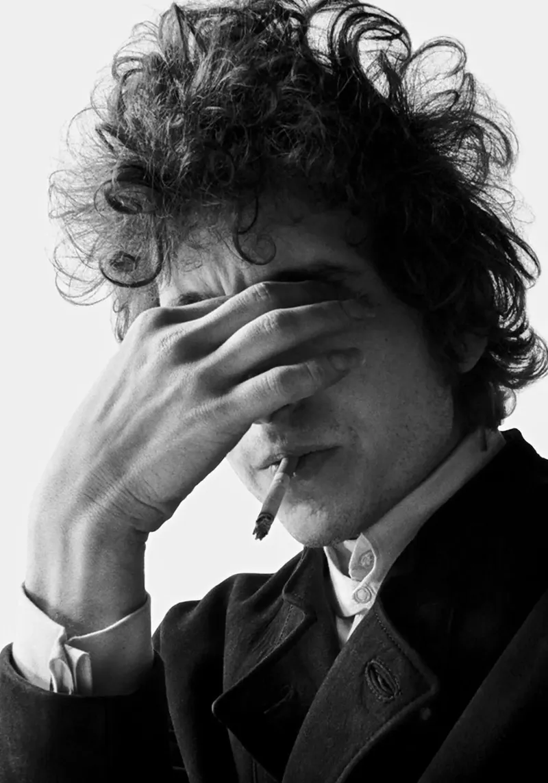 Bob Dylan I tela con Cornice a cassetta da April Lewis