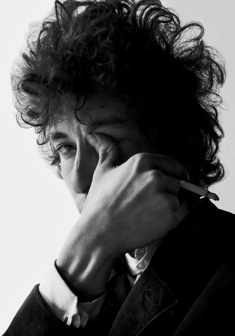 Bob Dylan II poster con telaio in legno da April Lewis