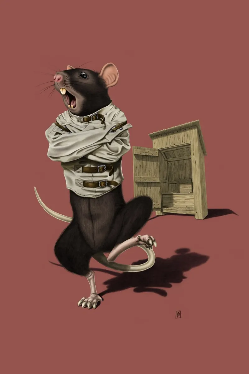 Shithouse (Coloured) pellicola backlit da Rob Art | Illustration