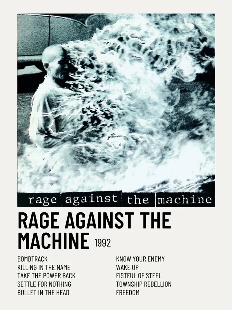 Rage against the Machine poster con telaio in plastica da Roronoa7
