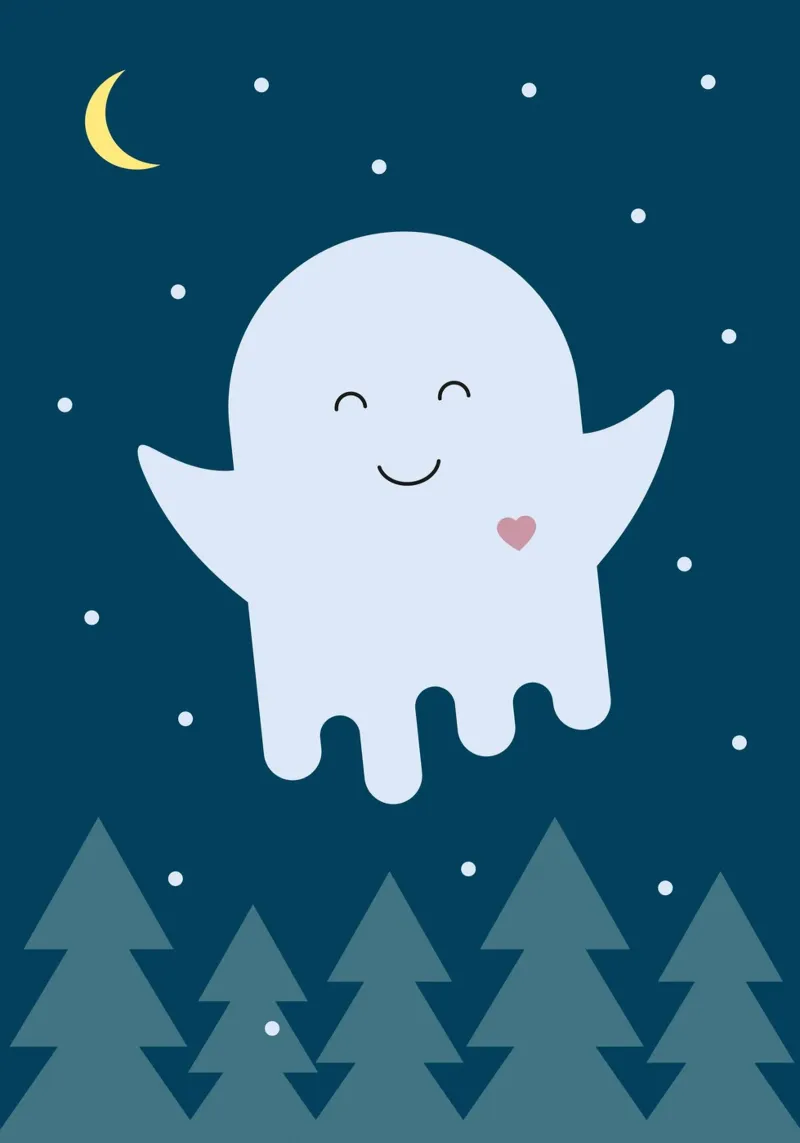 L'amico fantasma di notte poster da Carolin Vonhoff