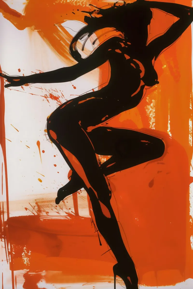 Table Dance | Street Art Act Dance Studio 2/3 poster con telaio in alluminio da Autofocus