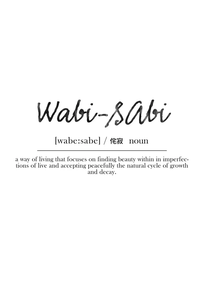 Wabi-Sabi Definition poster da Attaboy Dsgn