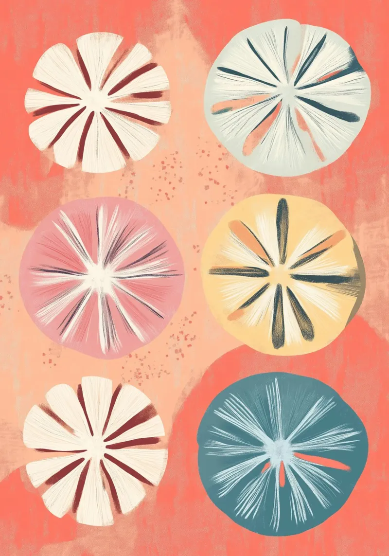 Abstract Citrus Slices Funky Summer Art metacrilato de dawnthesea