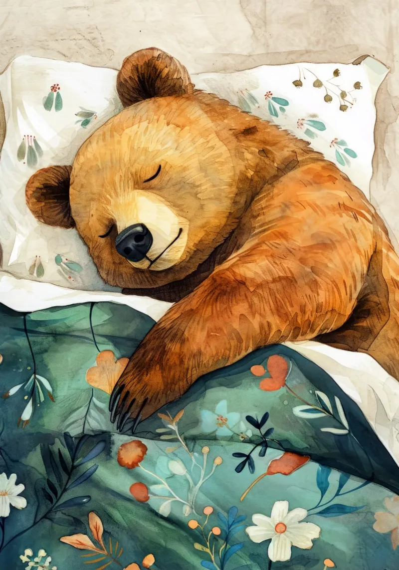 L'orso che dorme nel mio letto pellicola backlit da Justyna Jaszke JBJart