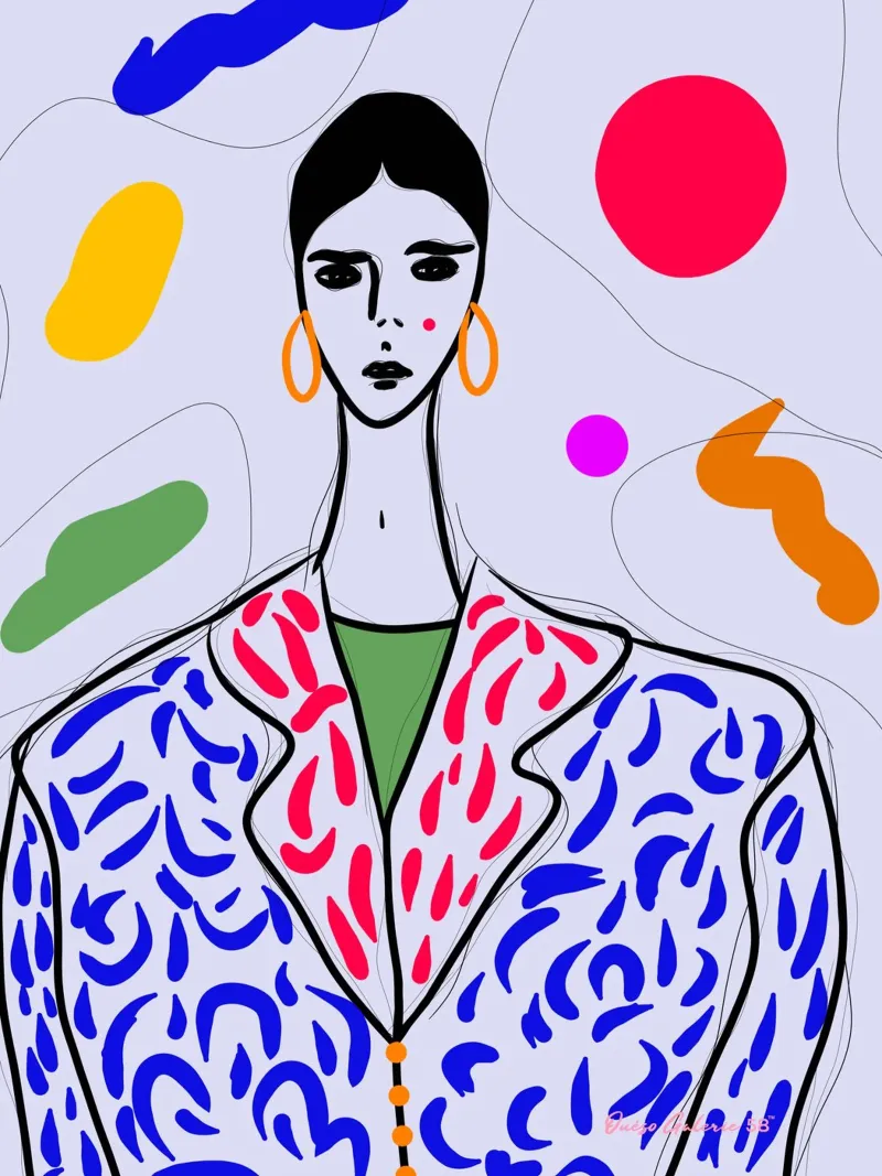 Laurie parigina poster con telaio in plastica da Mike Leymi