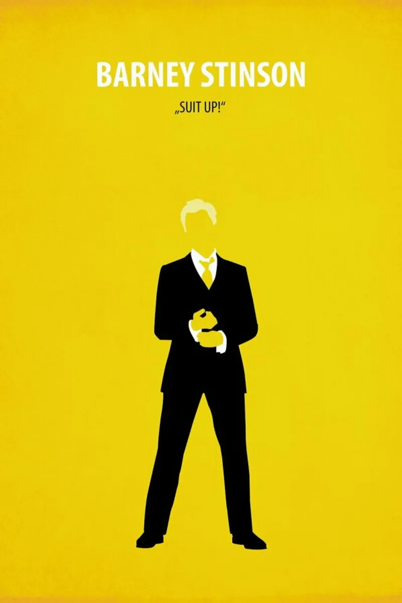 Barney Stinson poster con telaio in legno da Fräulein Fisher