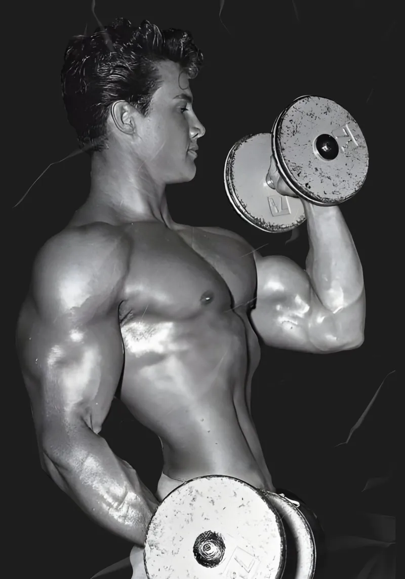 Steve Reeves canvas with Floater frame by Low poly art