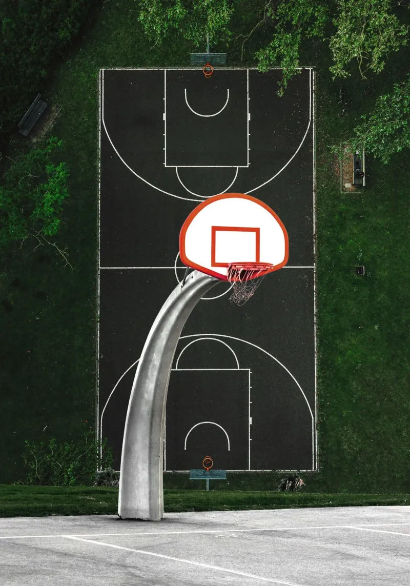 Terrain de basket plexiglas de arizrab