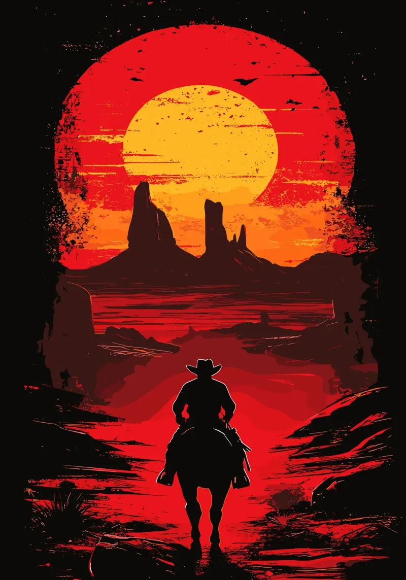 I GIOCHI DI RED DEAD REDEMPTION pellicola backlit da posterindo