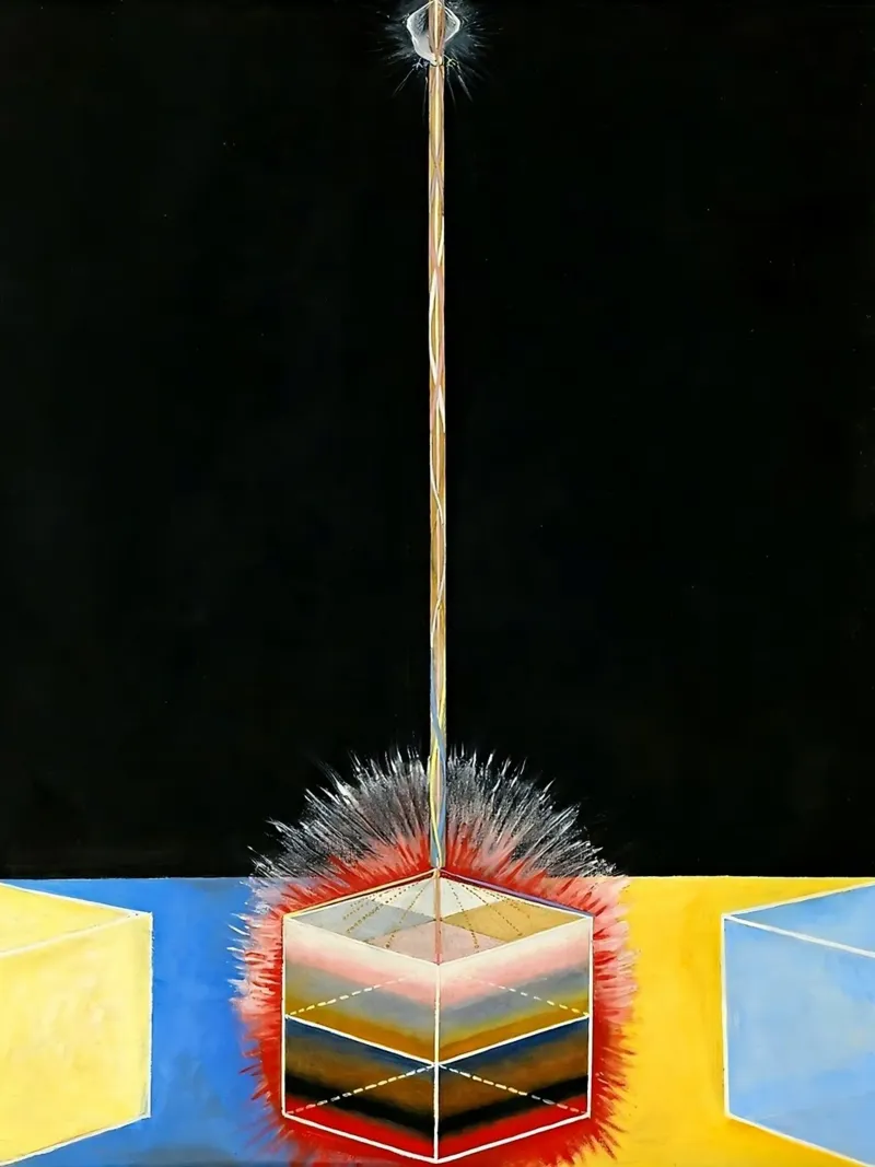 Hilma af Klint - La Colomba n. 03 Gruppo IX-UW n. 27 alluminio dibond da William Store