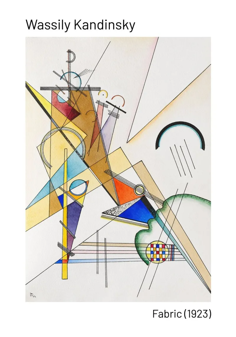Wassily Kandinsky in posa carta hahnemühle da the red studio