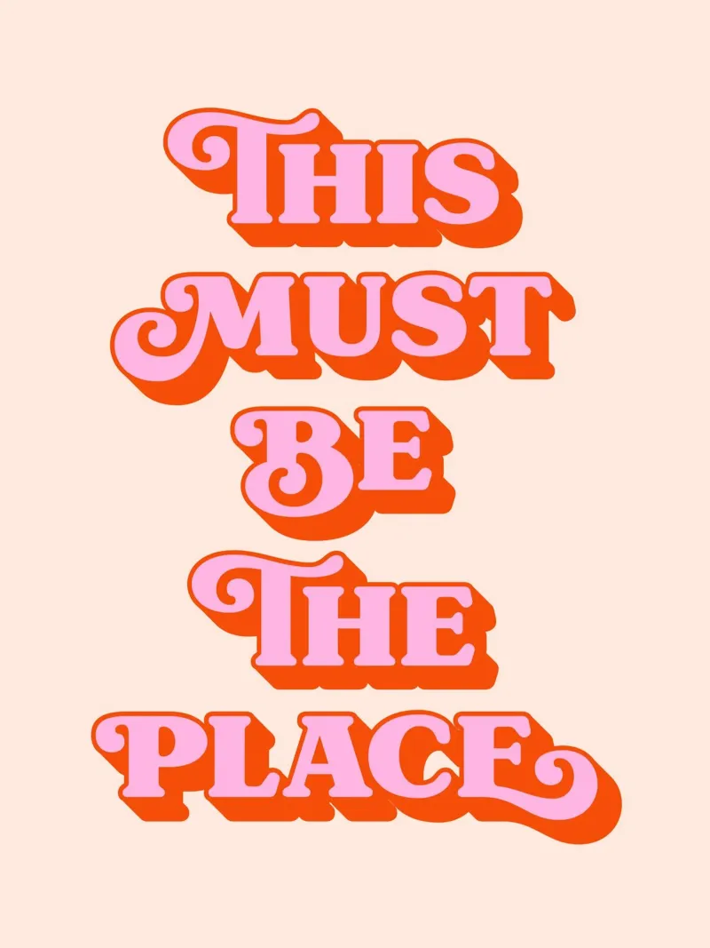 This must be the place (Peach tone) Hahnemühle von Paigaam Studio