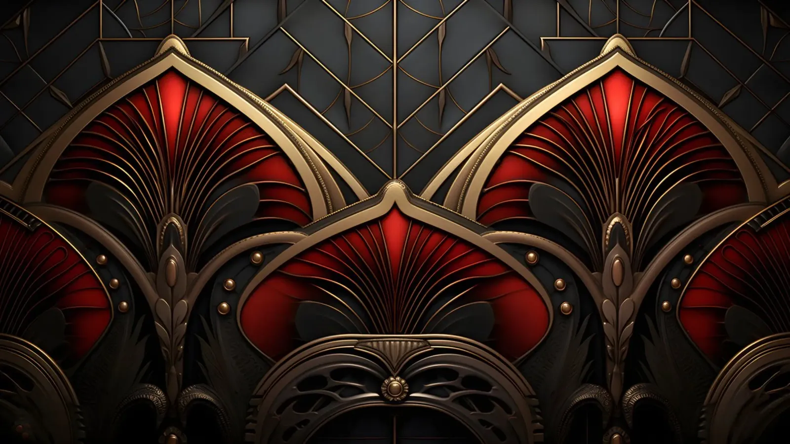 Art Deco 02 pellicola backlit da M-Ulrich-Digital Art