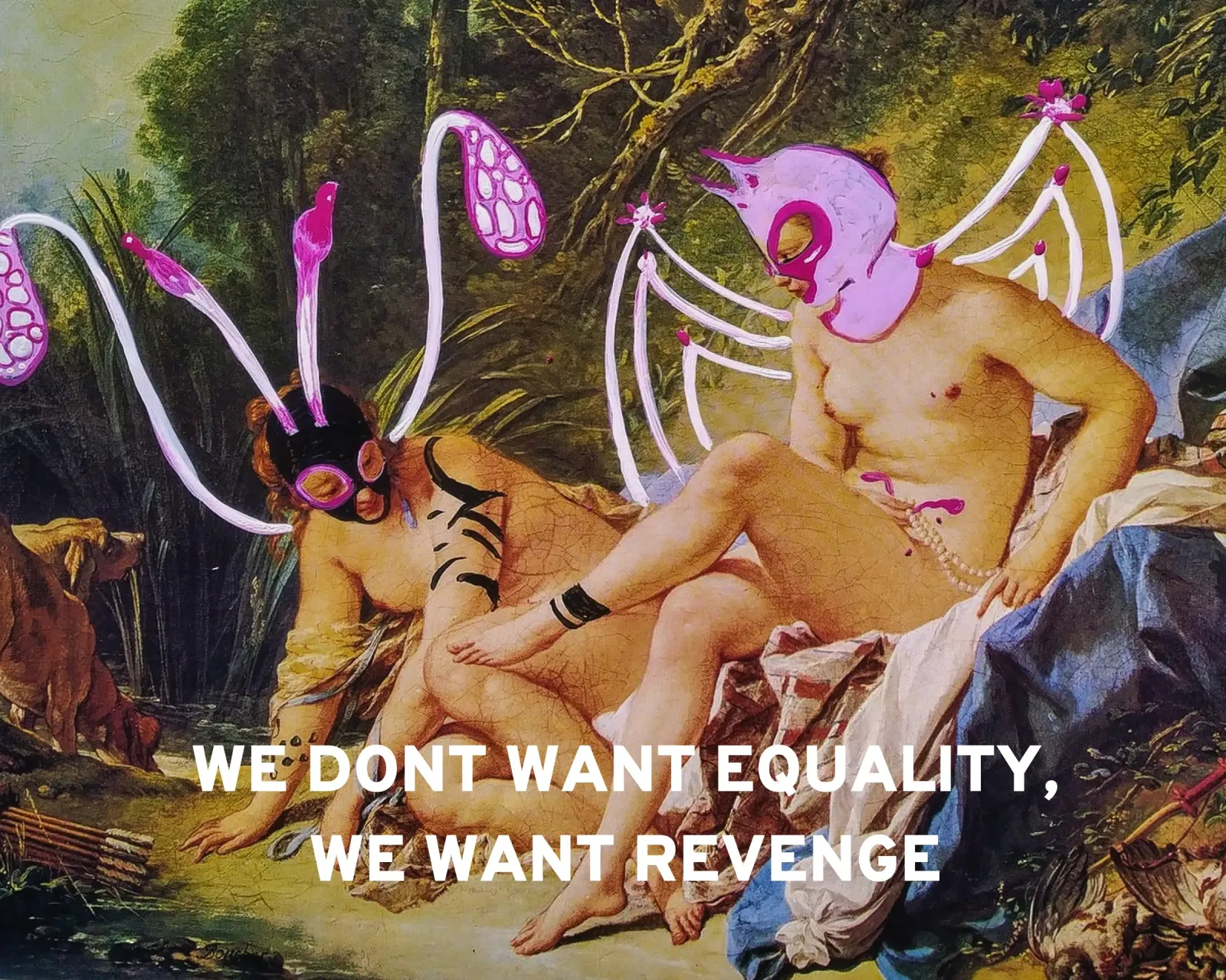 WE DONT WANT EQUALITY, WE WANT REVENGE plexiglass da Trash is dada Official