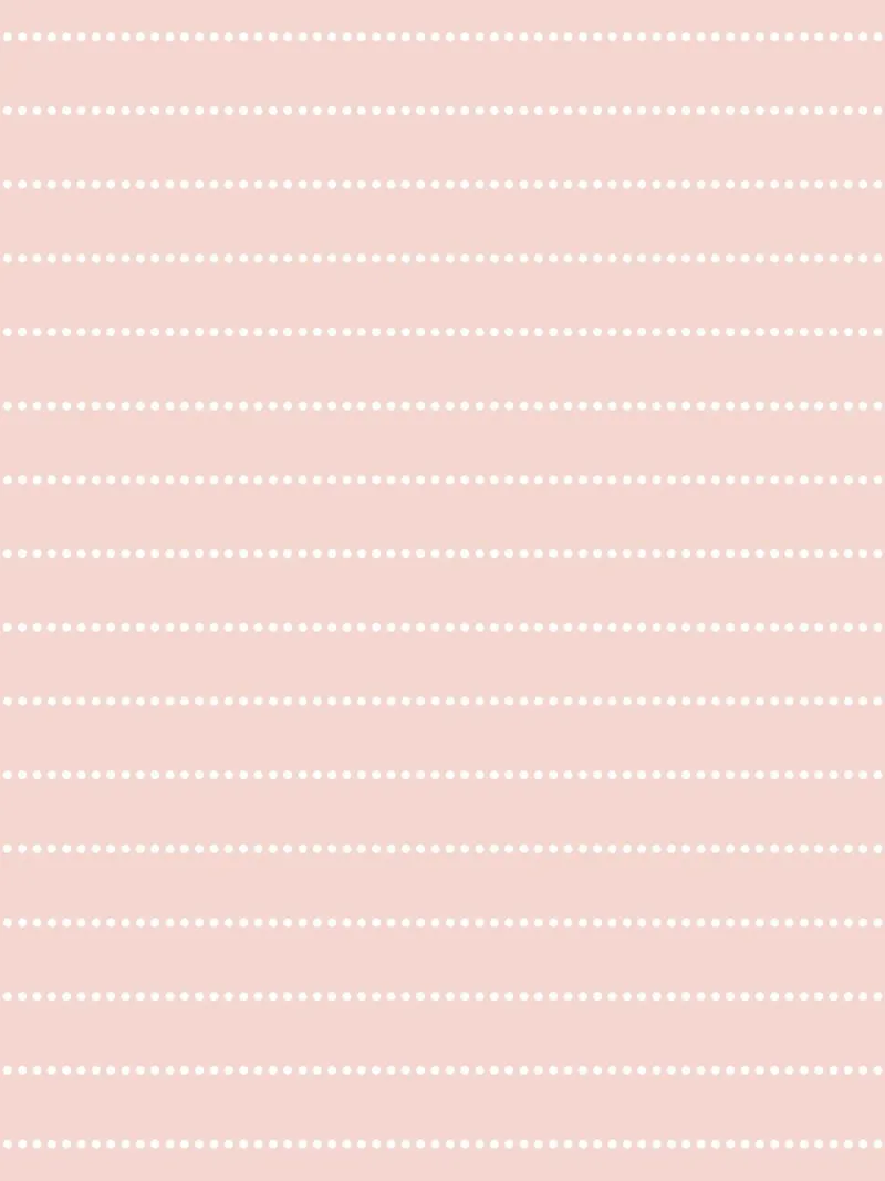 Minimal Scandi a strisce punteggiate | Bianco su rosa cipria pellicola backlit da Beauty in Simplicity