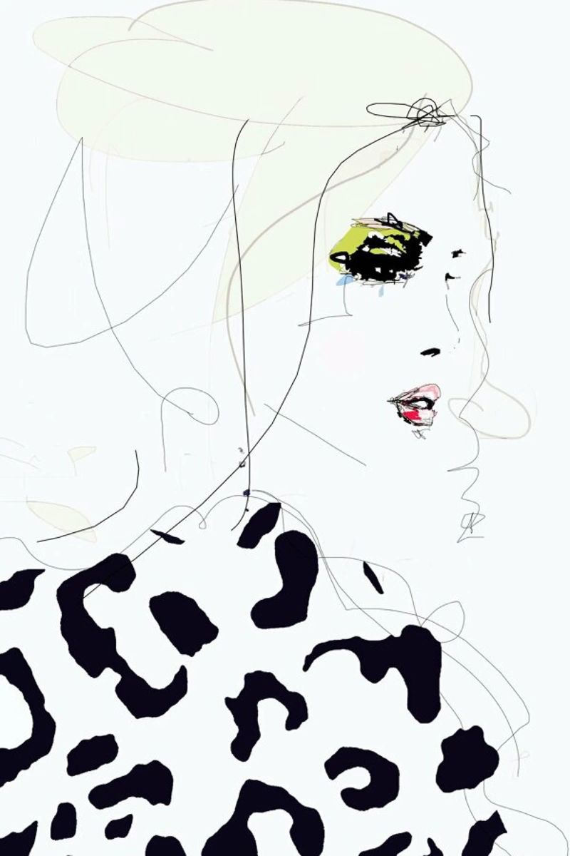 Draw the line poster by Leigh Viner