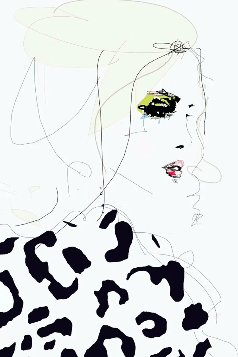Draw the line Leinwand von Leigh Viner