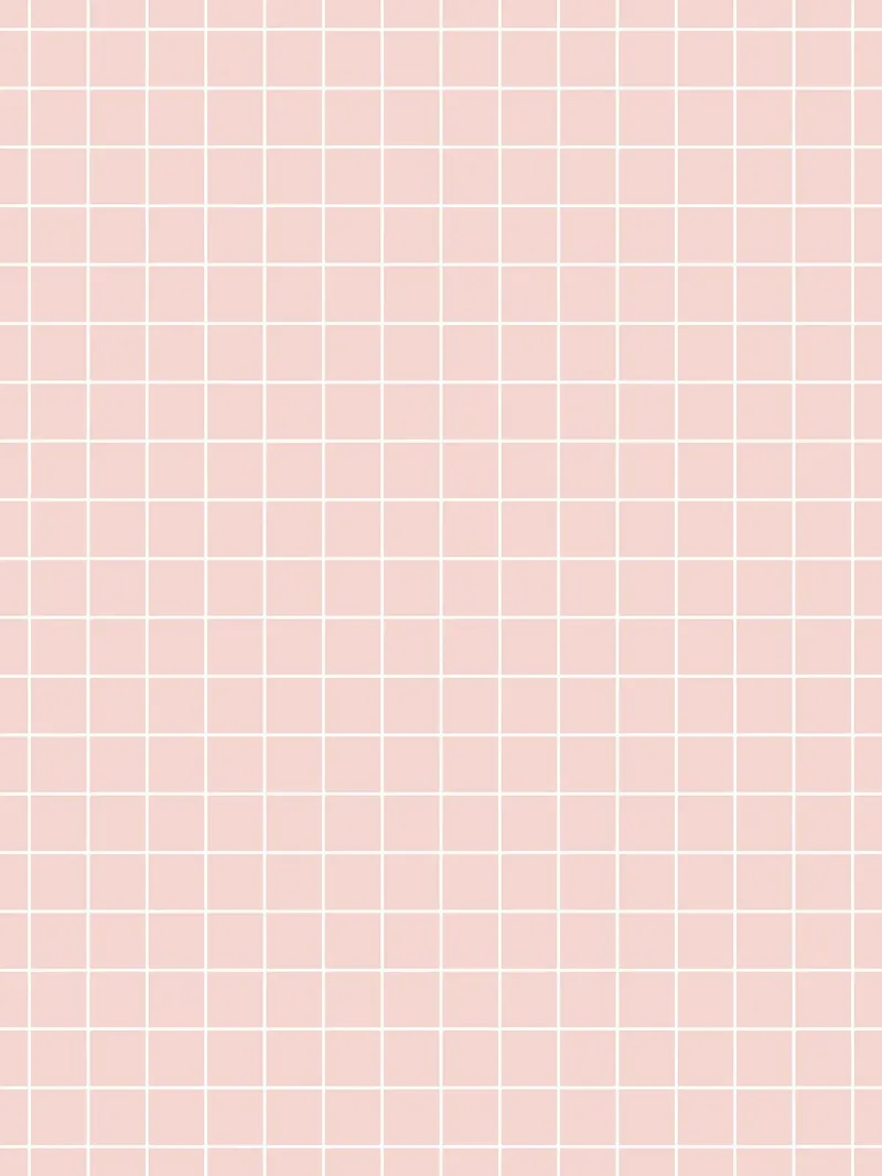 Griglia classica minimale di base, bianca su rosa pastello pallido. carta hahnemühle da Beauty in Simplicity