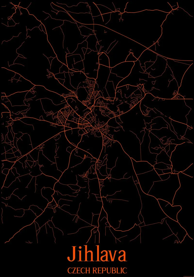 Jihlava carta hahnemühle da MiMap