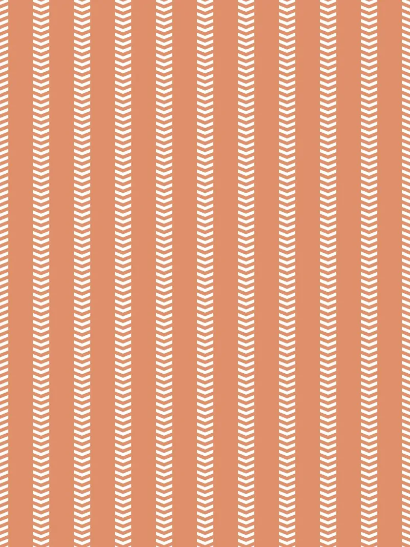 Basic Mudcloth Frecce a strisce | Bianco su arancione terracotta carta hahnemühle da Beauty in Simplicity