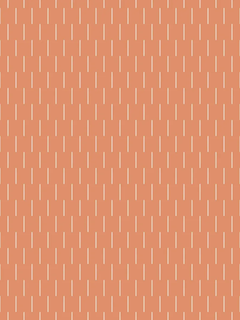 Linee minimaliste Basic Scandi Chic | Bianco su Arancione Terracotta pellicola backlit da Beauty in Simplicity