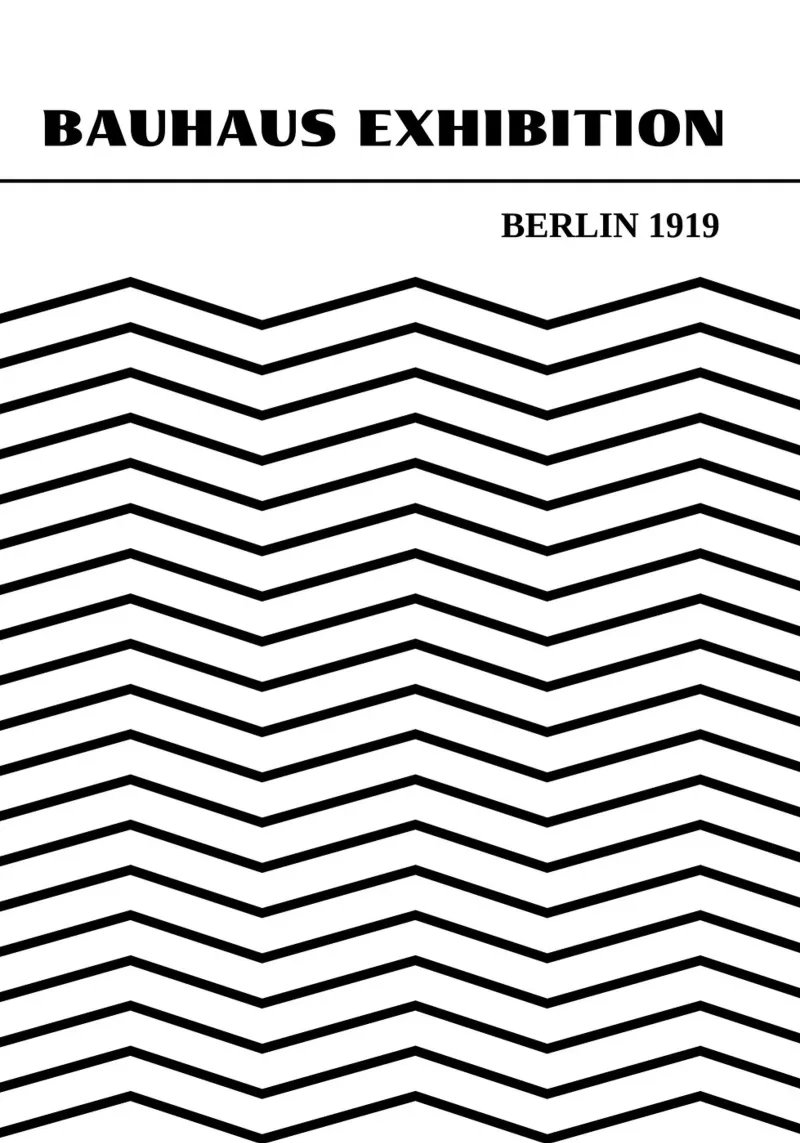 Bauhaus Op Art Print | Arte a zig zag in bianco e nero carta hahnemühle da Grungeo
