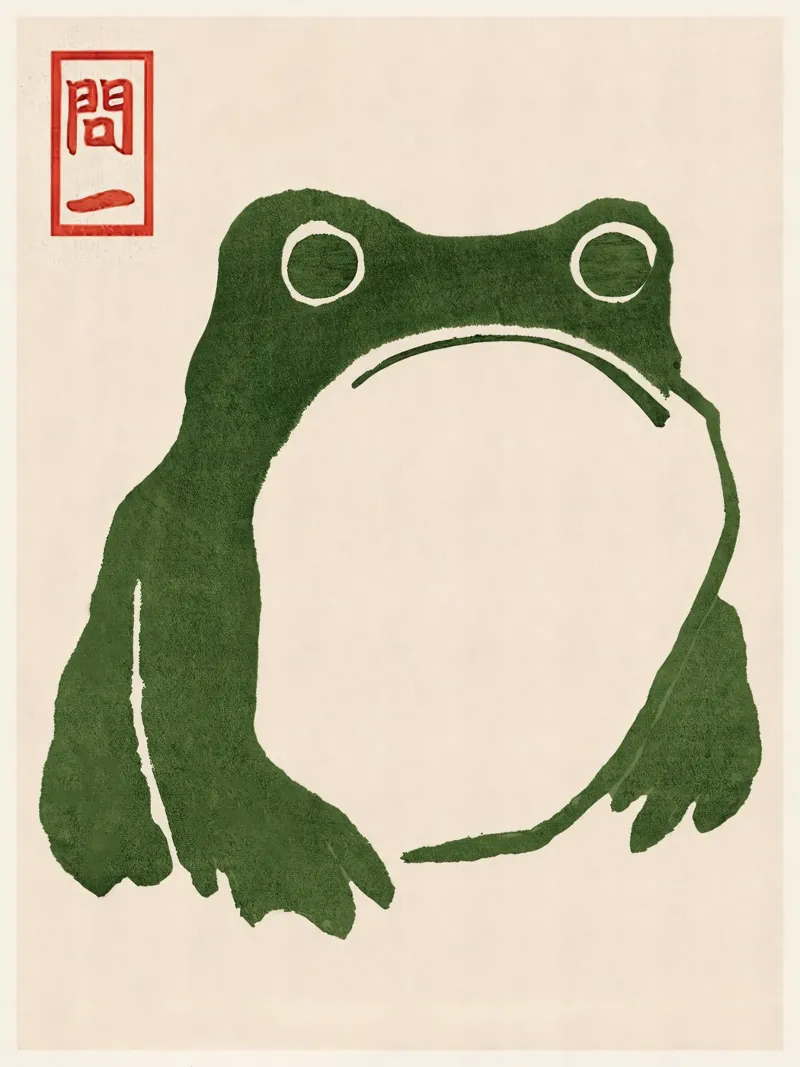 Grumpy Toad I canvas by AvakasShop