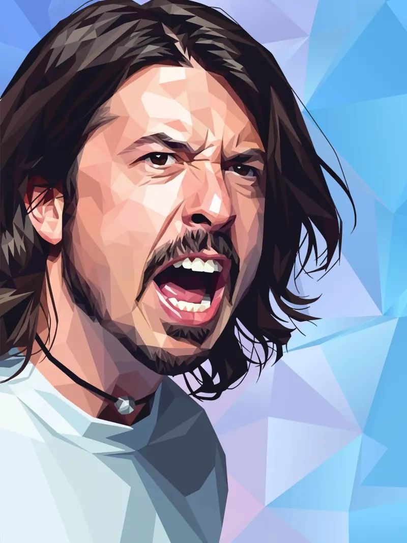 Dave Grohl Urlo Lowpoly pellicola backlit da Low Profile