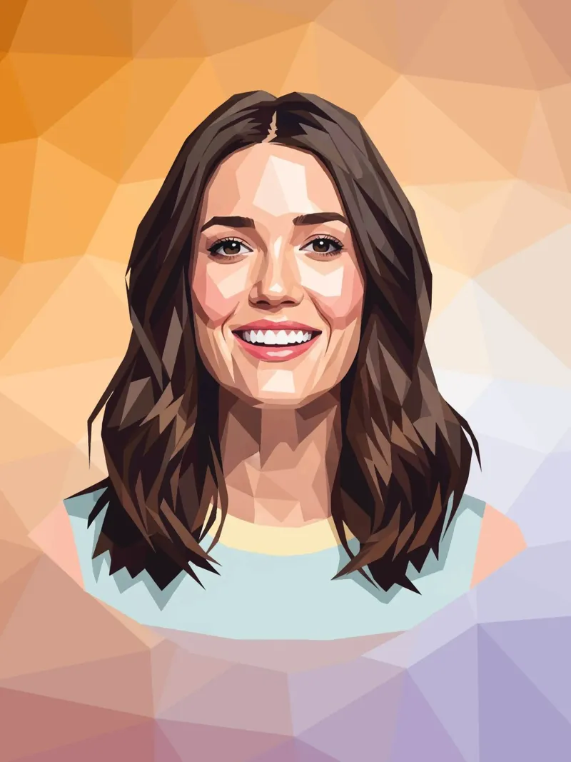 Mandy Moore Lowpoly pellicola backlit da Low Profile