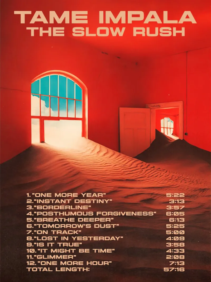 Tame Impala The Slow Rush carta hahnemühle da Roronoa7