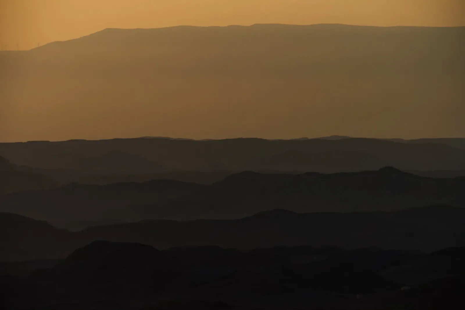Alba sul cratere Ramon #3 plexiglass da Tal Paz-Fridman