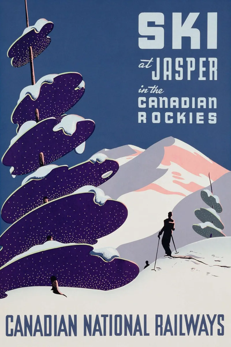 Stazione sciistica canadese di Jasper pellicola backlit da Christie