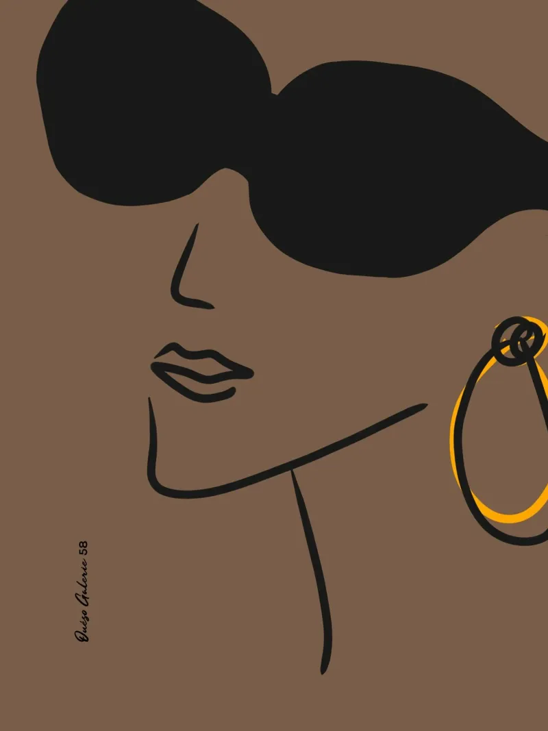 Chloé parigino poster con telaio in legno da Mike Leymi